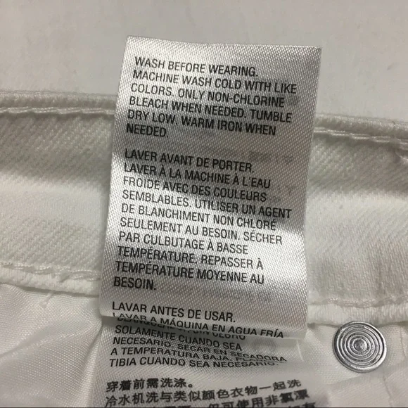 Style & Co Skinny Ankle Pant Crochet Detail Split Hem White Jeans 10P Petite 10 - Picture 6 of 16